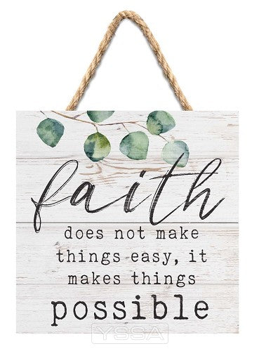 Faith does not make things easy